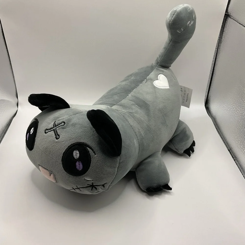 Hallo Deer Cat Plush‎ Toys, 11 Me Meow Cat Plush Doll Birthday Halloween Gray
